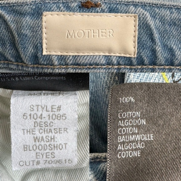 NWT MOTHER The Chaser Jeans in Bloodshot Eyes Wash Men’s Size:29 - Picture 15 of 17